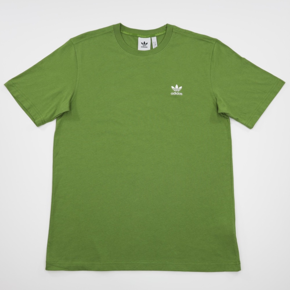 Adidas Originals Men's Crew Neck Embroidered‎ Trefoil Logo Tee Green Size L